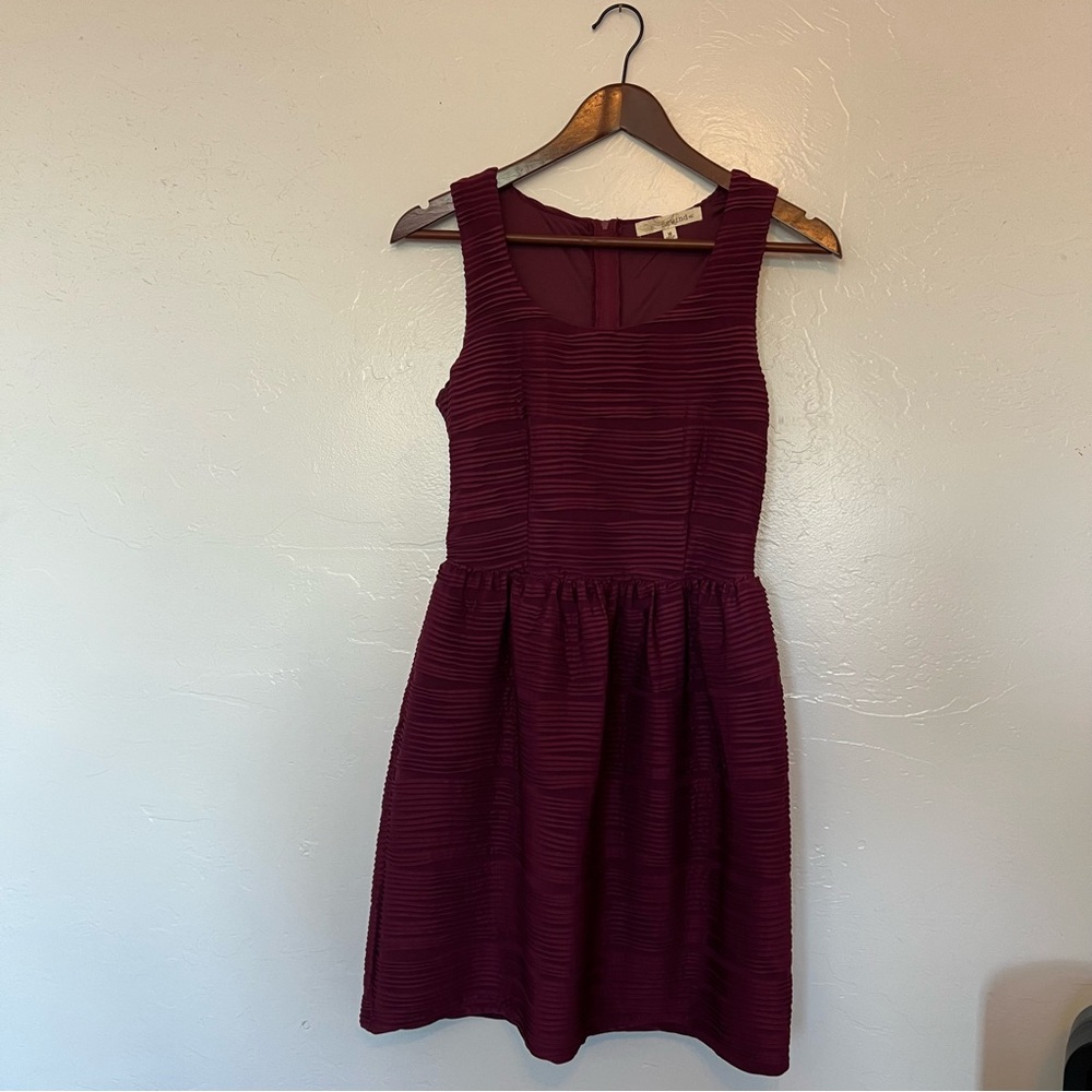 Rewind Burgundy Sleeveless Mini Dress Women Teen